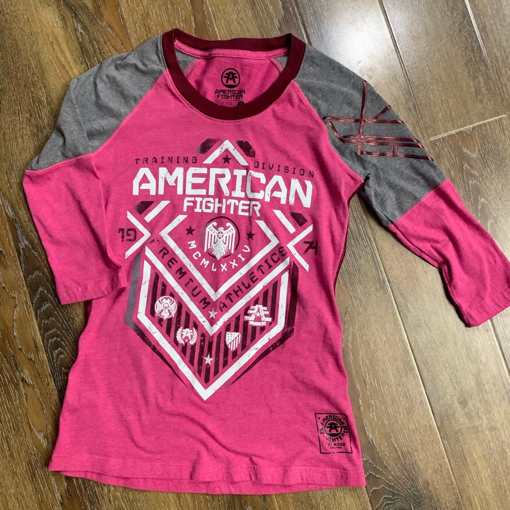 Pink and gray American fighter - like new small